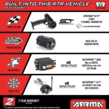 Arrma 1-10 GORGON 2WD RTR Brushed Monster Truck Battery & Charger Included Blue ARA3230ST5
