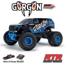 Arrma 1-10 GORGON 2WD RTR Brushed Monster Truck Battery & Charger Included Blue ARA3230ST5