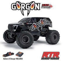 Arrma 1-10 GORGON 2WD RTR Brushed Monster Truck Battery & Charger Included Gun Metal ARA3230ST3