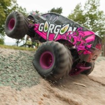 Arrma 1-10 GORGON 2WD RTR Brushed Monster Truck Battery & Charger Included Purple ARA3230ST4