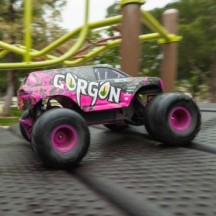 Arrma 1-10 GORGON 2WD RTR Brushed Monster Truck Battery & Charger Included Purple ARA3230ST4