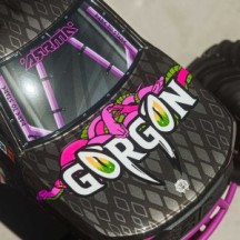 Arrma 1-10 GORGON 2WD RTR Brushed Monster Truck Battery & Charger Included Purple ARA3230ST4