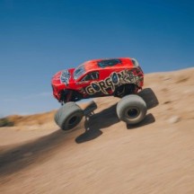 Arrma 1-10 GORGON 2WD RTR Brushed Monster Truck Battery & Charger Included Red ARA3230ST2