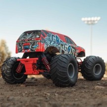 Arrma 1-10 GORGON 2WD RTR Brushed Monster Truck Battery & Charger Included Red ARA3230ST2