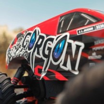 Arrma 1-10 GORGON 2WD RTR Brushed Monster Truck Battery & Charger Included Red ARA3230ST2
