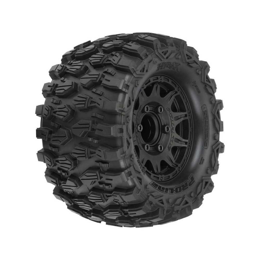 Pro-Line Racing 1-10 Hyrax F-R 2.8 MT Tires Mounted 12mm-14mm Black Raid 2 PRO1019010 Pro-Line Racing 1-10 Hyrax F-R 2.8 MT Tires Mounted 12mm-14mm Black Raid 2 PRO1019010