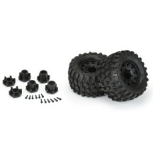 Pro-Line Racing 1-10 Hyrax F-R 2.8 MT Tires Mounted 12mm-14mm Black Raid 2 PRO1019010