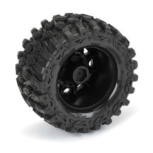 Pro-Line Racing 1-10 Hyrax F-R 2.8 MT Tires Mounted 12mm-14mm Black Raid 2 PRO1019010