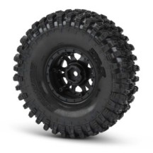 Pro-Line Racing 1-10 Hyrax Predator F-R 1.9 Mounted 12mm Blk-Slvr Impulse 2 PRO1012812