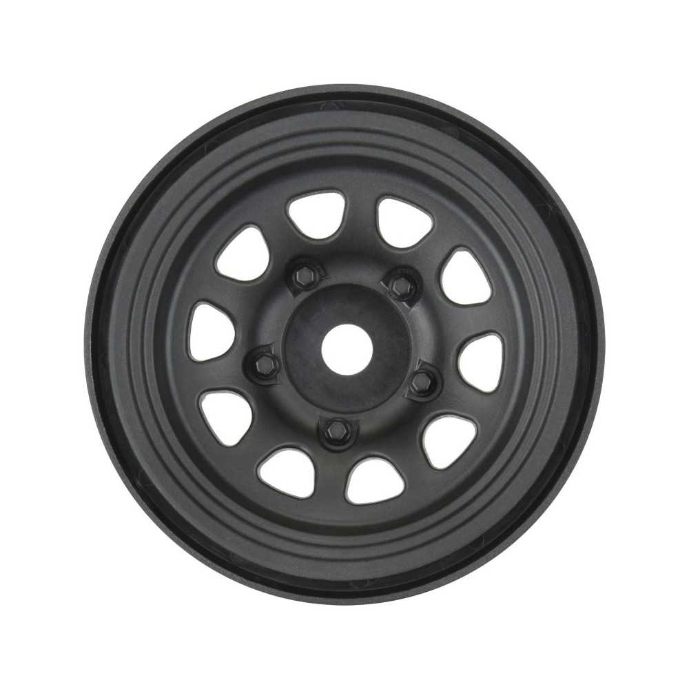 Pro-Line Racing 1-10 Keystone Front-Rear 1.55 12mm Rock Crawler Wheels 2 Black PRO279703 Pro-Line Racing 1-10 Keystone Front-Rear 1.55 12mm Rock Crawler Wheels 2 Black PRO279703