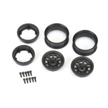 Pro-Line Racing 1-10 Keystone Front-Rear 1.55 12mm Rock Crawler Wheels 2 Black PRO279703