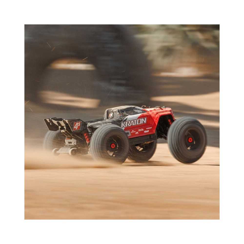 Arrma 1-10 KRATON 4S 4X4 RTR Brushless Speed Truck Red ARA4408V2T3