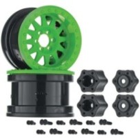 Axial Racing 1-10 Method IFD 2.2 Beadlock Wheels 12mm Hex Green 2 AXIC8077