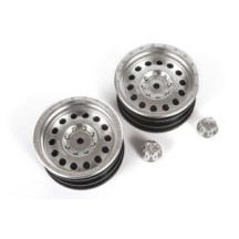 Axial Racing 1-10 Method MR307 Hole 1.9 Wheels 12mm Hex Satin Silver 2 AXI43003