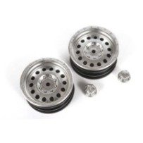 Axial Racing 1-10 Method MR307 Hole 1.9 Wheels 12mm Hex Satin Silver 2 AXI43003