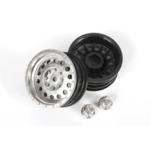Axial Racing 1-10 Method MR307 Hole 1.9 Wheels 12mm Hex Satin Silver 2 AXI43003