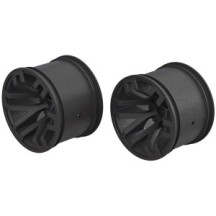 Arrma 1-10 Monster Truck Front-Rear 2.8 Wheels 14mm Hex Black 2 ARAC9463
