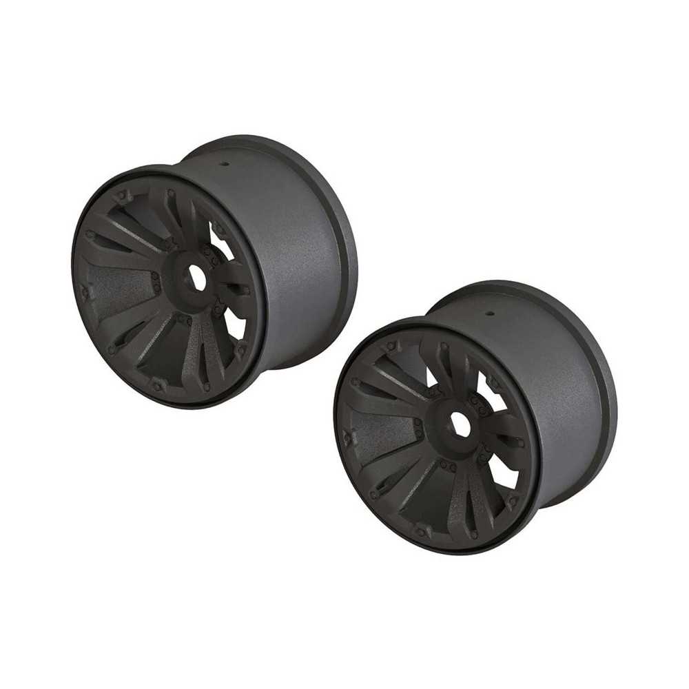 Arrma 1-10 Monster Truck Front-Rear 3.8 Wheels 17mm Hex Black 2 ARAC9465 Arrma 1-10 Monster Truck Front-Rear 3.8 Wheels 17mm Hex Black 2 ARAC9465