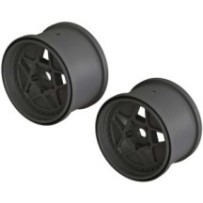 Arrma 1-10 MT Front-Rear 3.8 Wheels 17mm Hex Black 2 ARAC9466