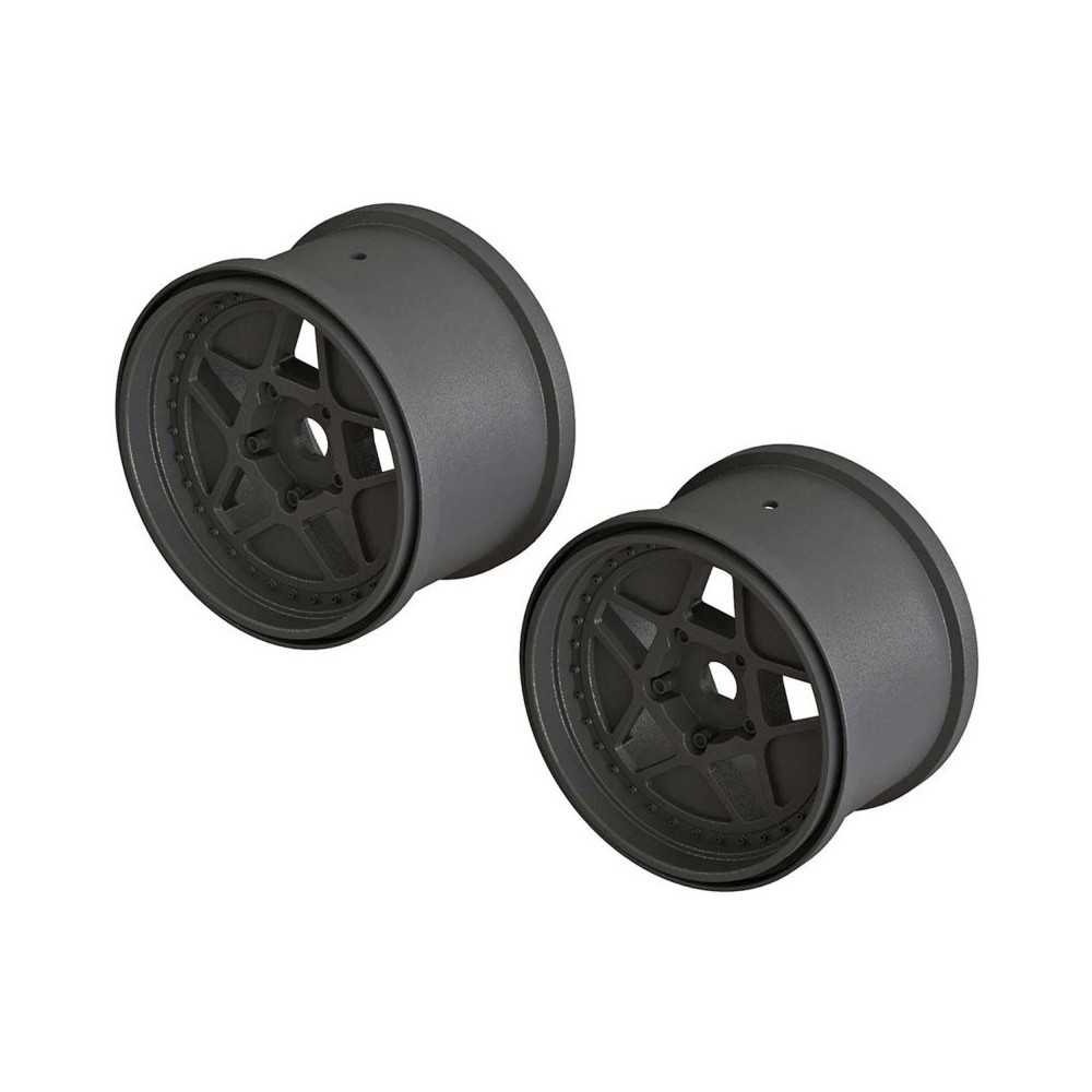 Arrma 1-10 MT Front-Rear 3.8 Wheels 17mm Hex Black 2 ARAC9466 Arrma 1-10 MT Front-Rear 3.8 Wheels 17mm Hex Black 2 ARAC9466