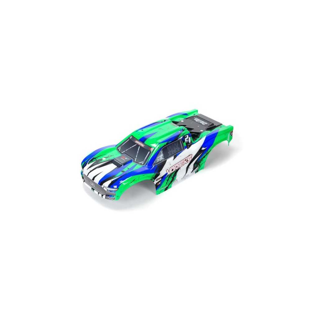 Arrma 1-10 Painted Body Green: VORTEKS 4X4 BLX ARA402328