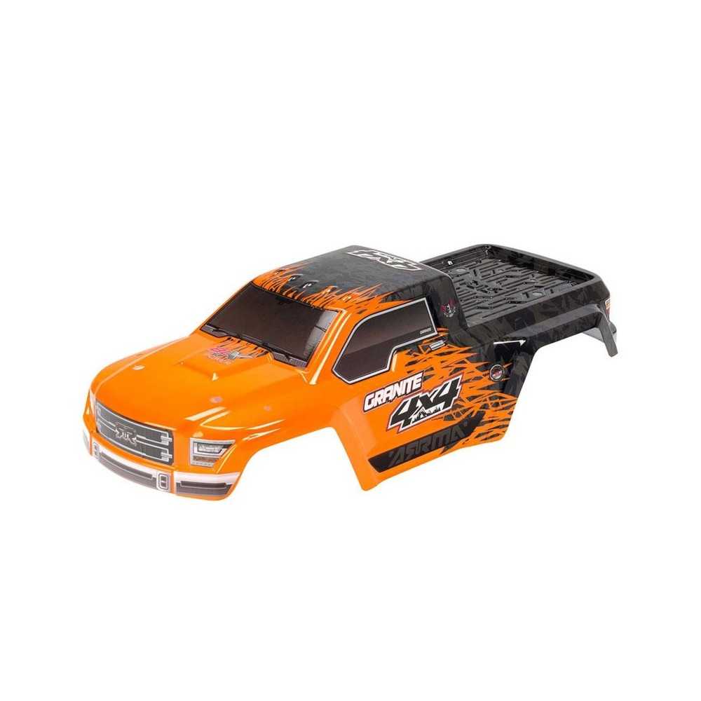 Arrma 1-10 Painted Body Orange: GRANITE 4x4 BLX ARAC3332