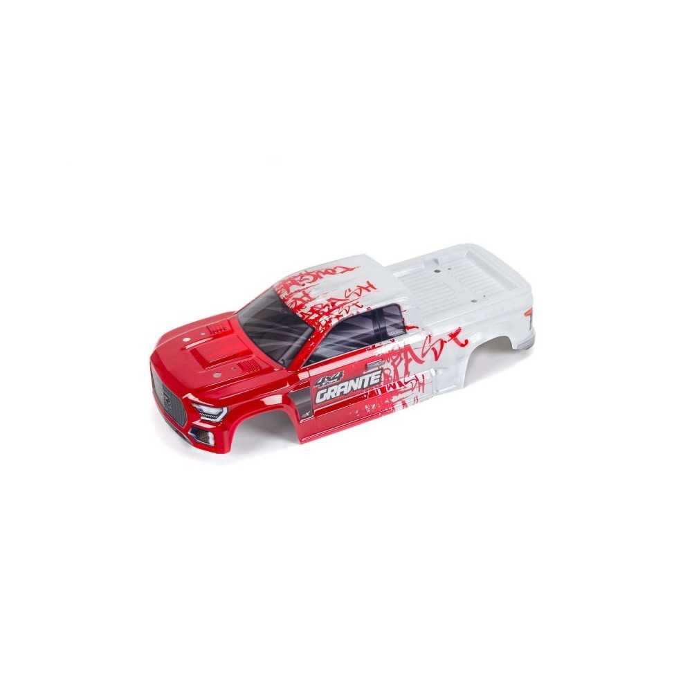 Arrma 1-10 Painted Body Red: GRANITE 4X4 BLX ARA402306 Arrma 1-10 Painted Body Red: GRANITE 4X4 BLX ARA402306