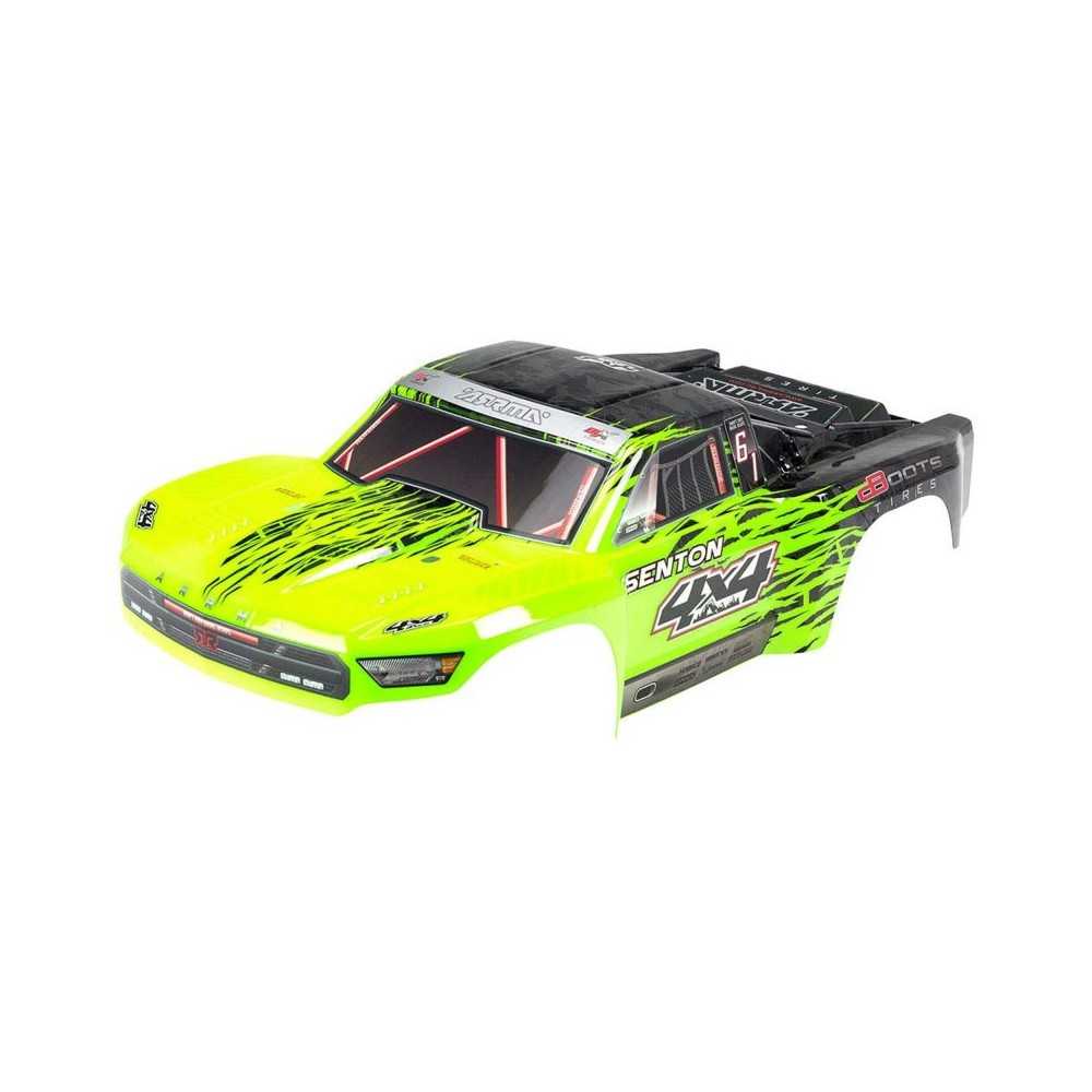 Arrma 1-10 Painted Body with Decal Trim Green: SENTON 4x4 BLX ARAC3331 Arrma 1-10 Painted Body with Decal Trim Green: SENTON 4x4 BLX ARAC3331