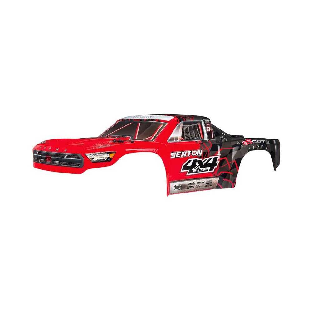 Arrma 1-10 Painted Body with Decals Red: SENTON 4x4 Mega ARAC3334 Arrma 1-10 Painted Body with Decals Red: SENTON 4x4 Mega ARAC3334