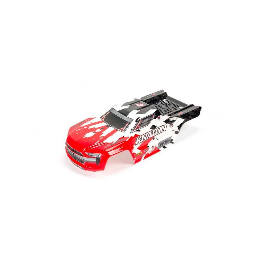 Arrma 1-10 Painted Trimmed Body with Decals Red: KRATON 4X4 BLX ARA402215 Arrma 1-10 Painted Trimmed Body with Decals Red: KRATON 4X4 BLX ARA402215