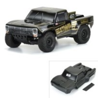 Pro-Line Racing 1-10 Pre-Cut 1967 Ford F-100 Heat Wave Black Body: Short Course PRO355118