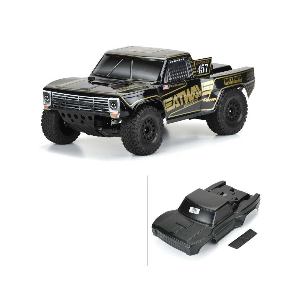 Pro-Line Racing 1-10 Pre-Cut 1967 Ford F-100 Heat Wave Black Body: Short Course PRO355118