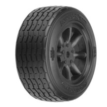 PROTOform 1-10 PROTOform VTA Front 26mm VTA Tires Mounted 12mm Blk Wheels 2 PRM1014018