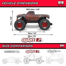 Arrma 1-10 QUAKE 223S DSC 2WD RTR Brushless Monster Truck Green ARA3537T2