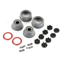 Pro-Line Racing 1-10 Raid Bead-Loc F-R 2.2-3.0 12 & 14mm SC Wheels 2 Red-Gray PRO281105