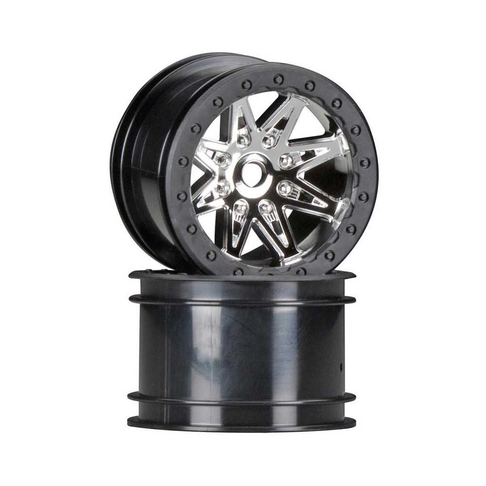Axial Racing 1-10 Rebel 2.2 Wheels 12mm Hex Black Chrome 2 AXIC8137 Axial Racing 1-10 Rebel 2.2 Wheels 12mm Hex Black Chrome 2 AXIC8137