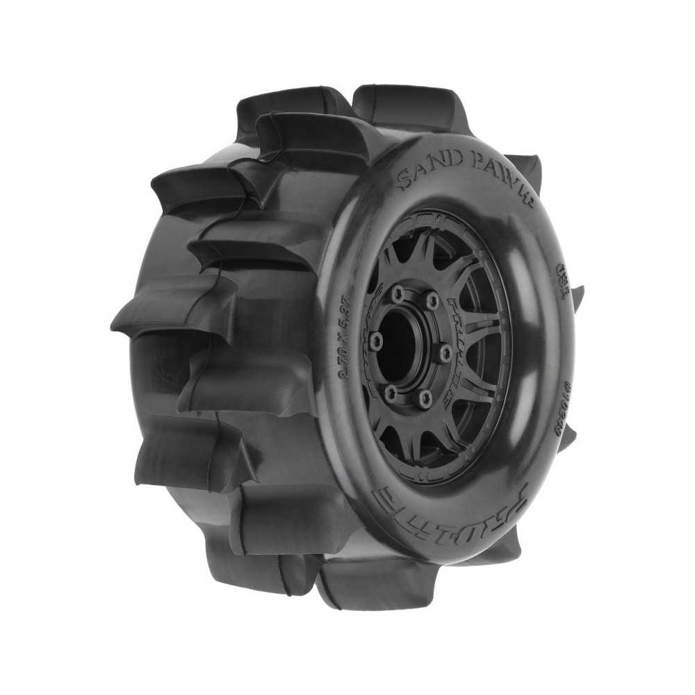 Pro-Line Racing 1-10 Sand Paw HP BELTED F-R 2.8 MT Tires MTD 12-14mm Black Raid 2 PRO1024910 Pro-Line Racing 1-10 Sand Paw HP BELTED F-R 2.8 MT Tires MTD 12-14mm Black Raid 2 PRO1024910