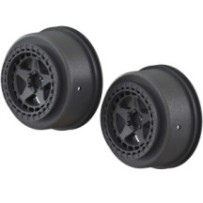 Arrma 1-10 Short Course Front-Rear 2.2-3.0 Wheels 14mm Hex Black 2 ARAC9461