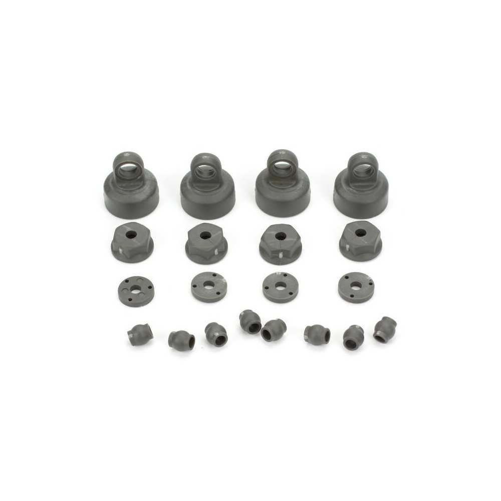 Ecx 1-10 stadium truck shock caps and pistons ECX1037