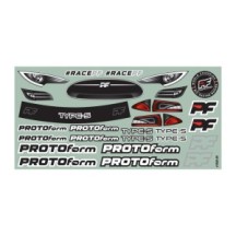 PROTOform 1-10 Type-S Light Weight Clear Body: 190mm Touring Car PRM156025