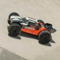 Arrma 1-10 VORTEKS MEGA 550 Brushed 2WD Stadium Truck RTR with Battery & Charger Orange ARA3205ST1