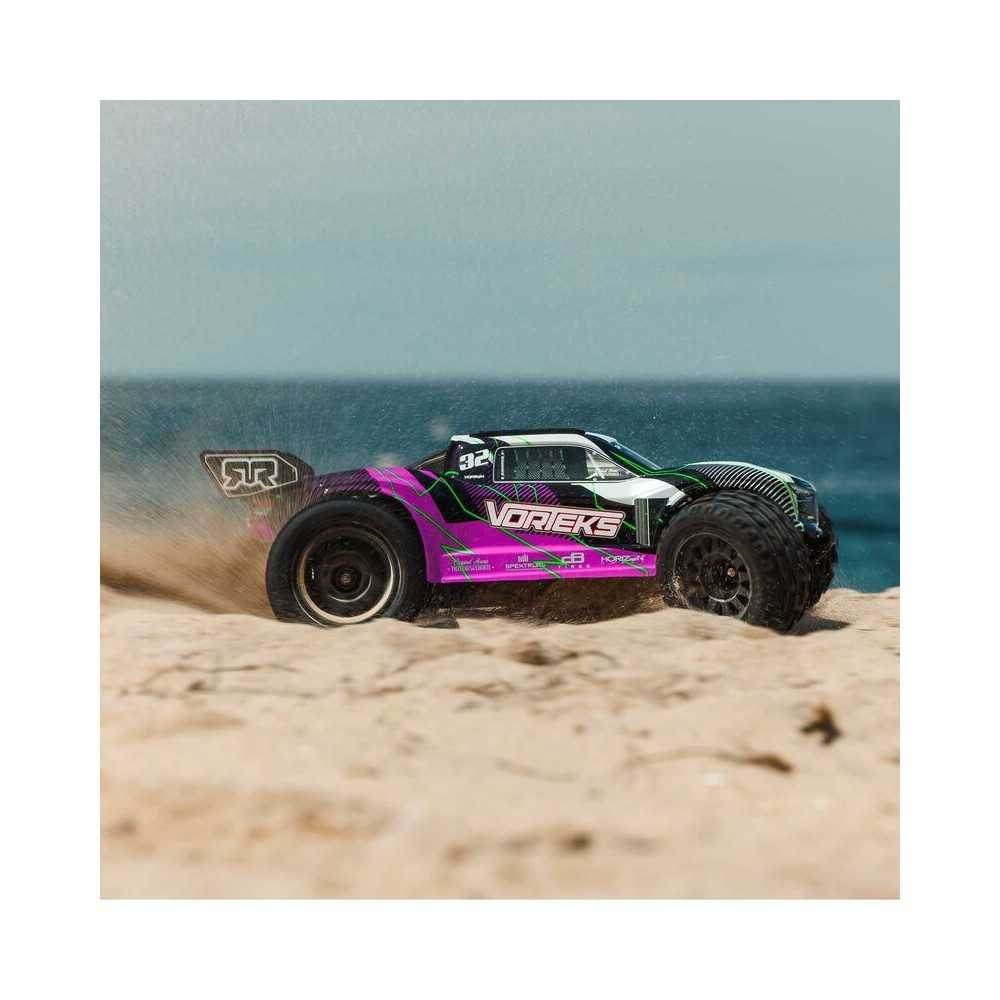 Arrma 1-10 VORTEKS MEGA 550 Brushed 2WD Stadium Truck RTR with Battery & Charger Purple ARA3205ST2