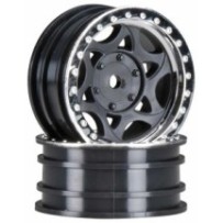 Axial Racing 1-10 Walker Evans Street 1.9 Wheels 12mm Hex Black Chrome 2 AXIC8140
