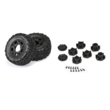 Duratrax 1-10 Warthog F-R 2.2-3.0 SC Tires MTD 12 & 14mm Black Ripper 2 DTX564610