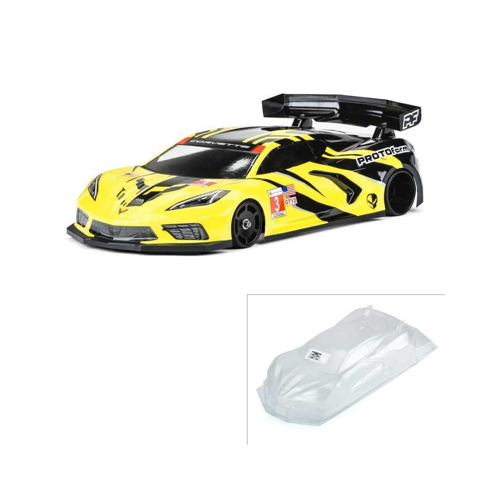PROTOform 1-12 Chevrolet Corvette C8 Clear Body: GT12 PRM157520 PROTOform 1-12 Chevrolet Corvette C8 Clear Body: GT12 PRM157520