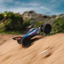 Arrma 1-14 TYPHON GROM 4X4 RTR Brushed Buggy Battery & Charger Included Blue-Silver ARA2106T1