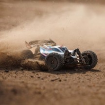 Arrma 1-14 TYPHON GROM 4X4 RTR Brushed Buggy Battery & Charger Included Blue-Silver ARA2106T1