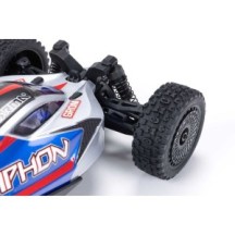 Arrma 1-14 TYPHON GROM 4X4 RTR Brushed Buggy Battery & Charger Included Blue-Silver ARA2106T1