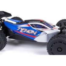 Arrma 1-14 TYPHON GROM 4X4 RTR Brushed Buggy Battery & Charger Included Blue-Silver ARA2106T1