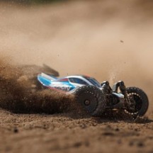 Arrma 1-14 TYPHON GROM 4X4 RTR Brushed Buggy Battery & Charger Included Blue-Silver ARA2106T1